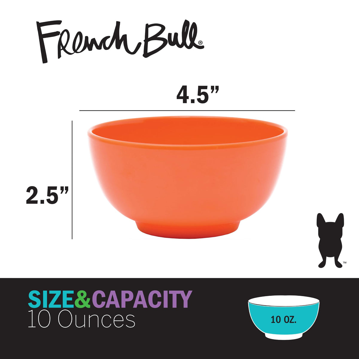 French Bull melamine mini bowl lime green ideal for condiments or desserts, BPA-free and dishwasher safe
