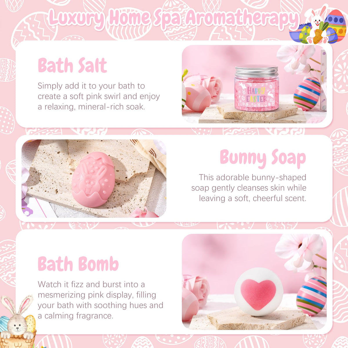 Frerdui bunny-shaped lavender soap enhances bath-time pampering