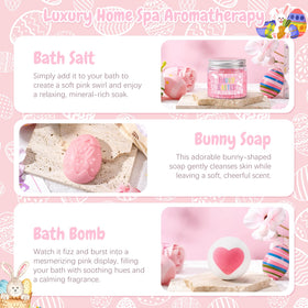 Frerdui bunny-shaped lavender soap enhances bath-time pampering