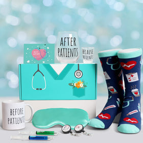 Frerdui medical-themed gift box elegant packaging enhances gifting experience.
