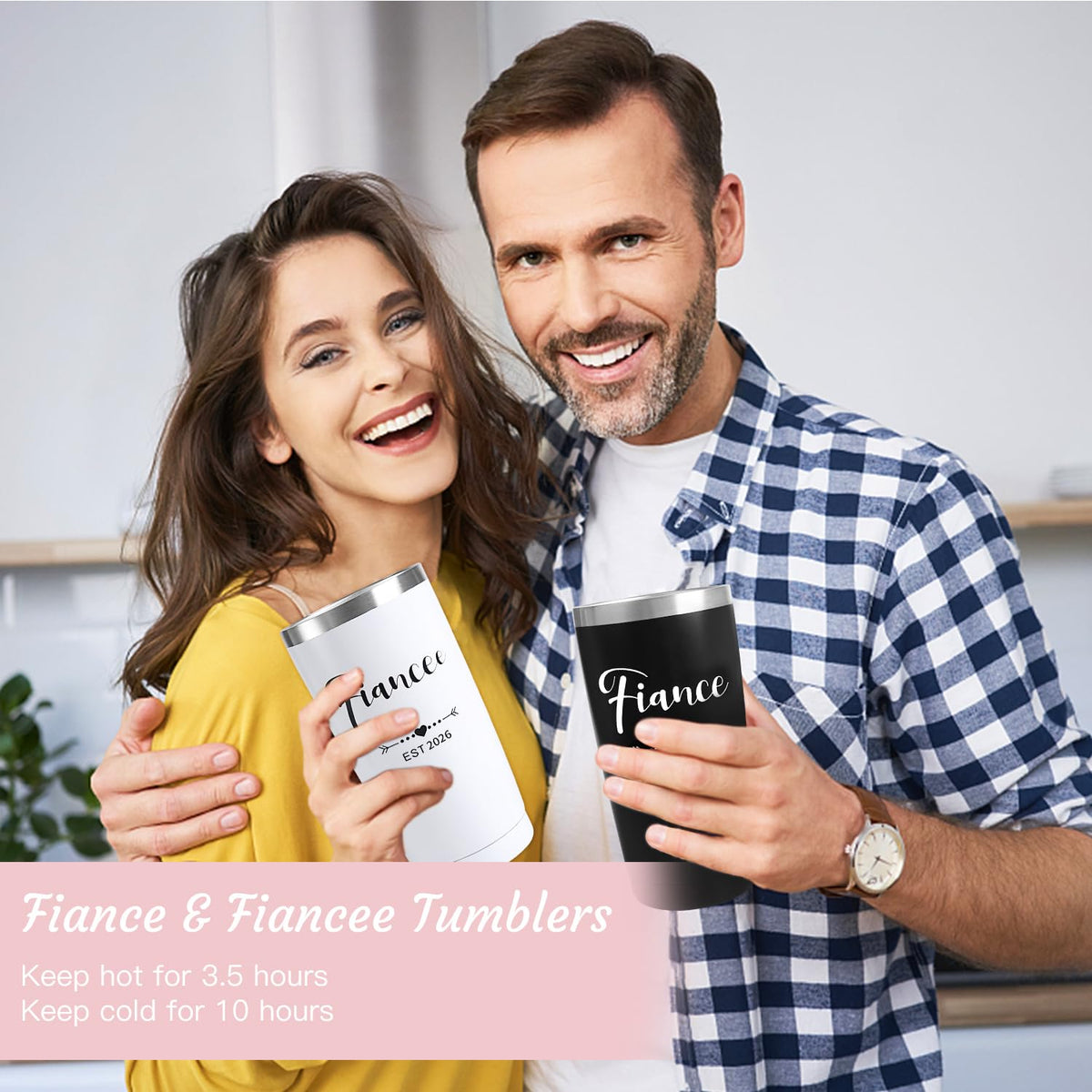 Frerdui stainless steel straws with BPA-free lid for spill-proof sipping.