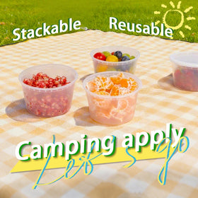 Fresh Container 50set BPA-free material supports safe fridge storage and reheating