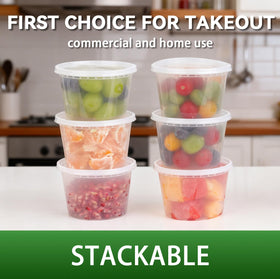 Fresh Container 50set meal-prep ready option for lunches and snacks