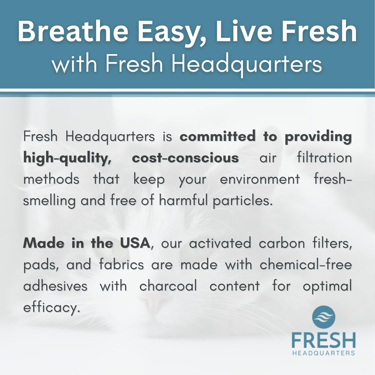 Fresh Headquarters made-in-USA badge highlighting American-made quality.