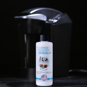 FreshFlow-bottle-on-countertop highlights simple, mess-free descaling routine.