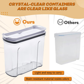 FreshKeeper dry food storage versatile canister for staples like rice and flour.