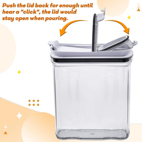 FreshKeeper large square pouring spout reduces spills