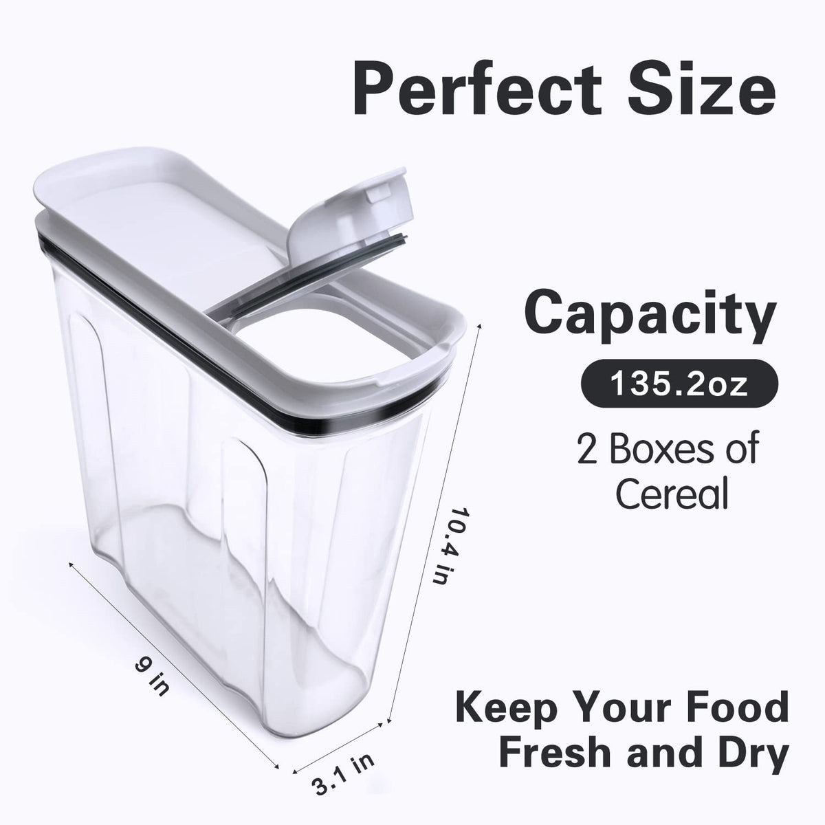 FreshKeeper stackable design frees up space in the kitchen