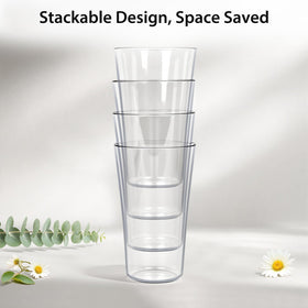 Freshmage 20oz unbreakable glasses fit most cup holders for on-the-go use.
