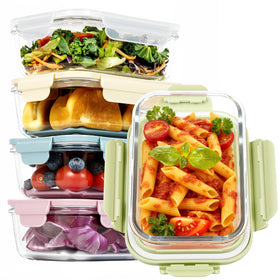 Freshmage 25oz glass meal prep container with borosilicate glass for durable, everyday storage.