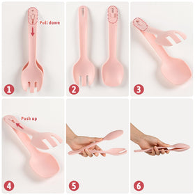 Freshmage 2-in-1 spoon-fork clip included with the set.