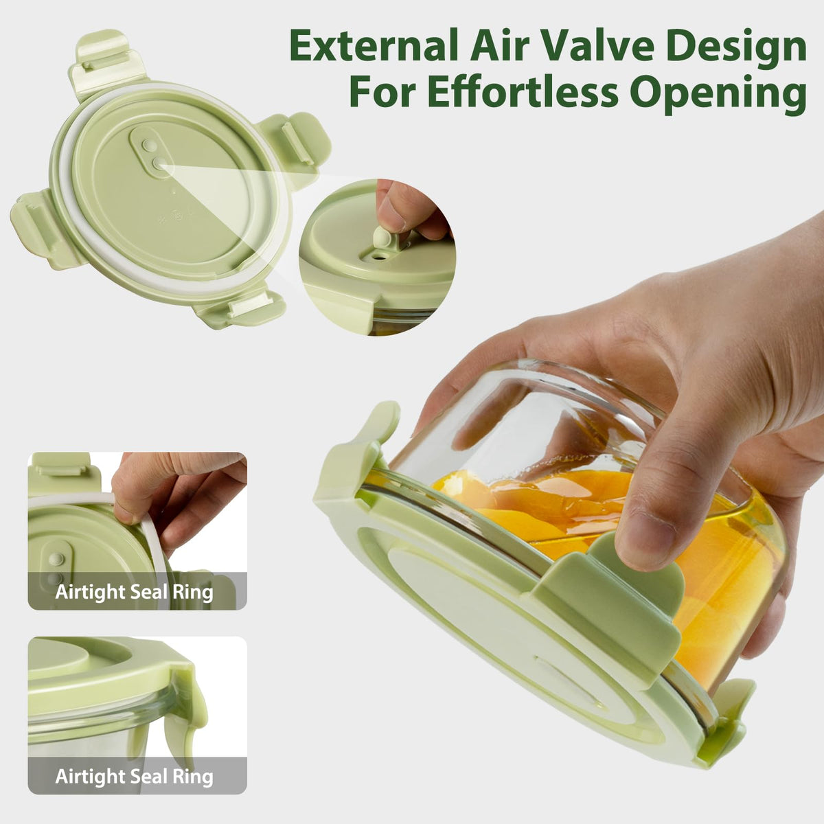 Freshmage borosilicate glass safe for oven and microwave reheating.