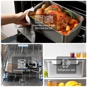 Freshmage BPA-free 304 stainless steel construction resists rust for long-lasting use.