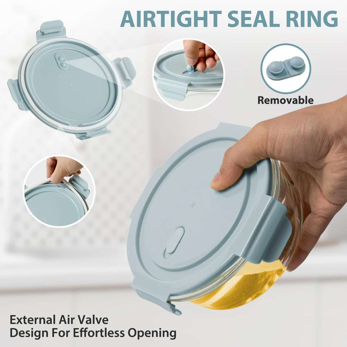 Freshmage BPA-free heat‑resistant glass container for reheating meals safely