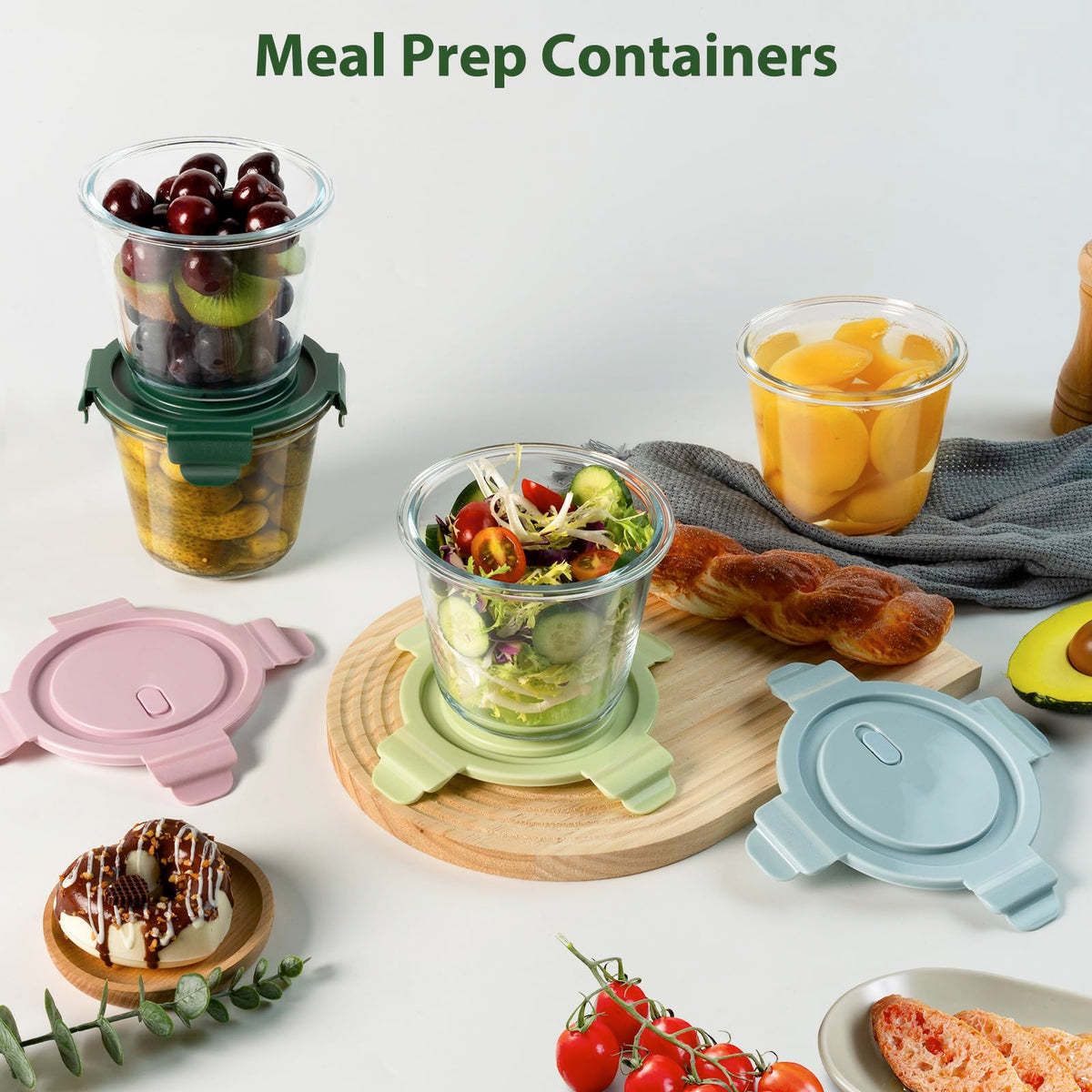 Freshmage dishwasher-safe glass containers clean easily after meals.