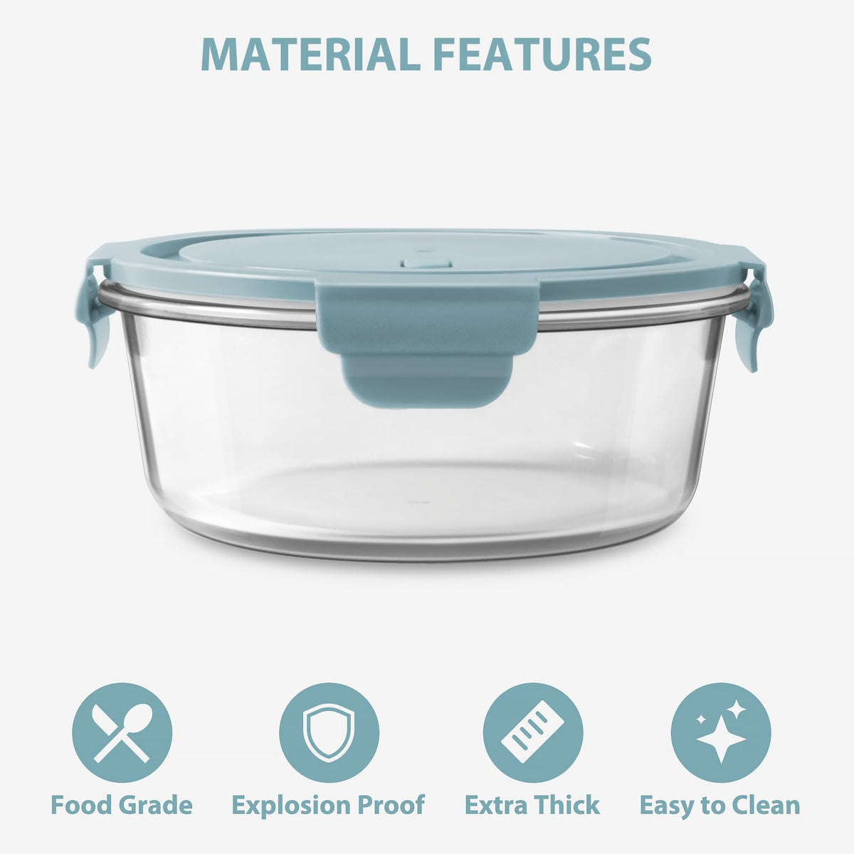 Freshmage dishwasher-safe glass storage for quick cleanup and reuse