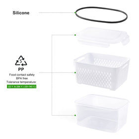 Freshmage dishwasher-safe containers (lid not included) for easy cleaning.