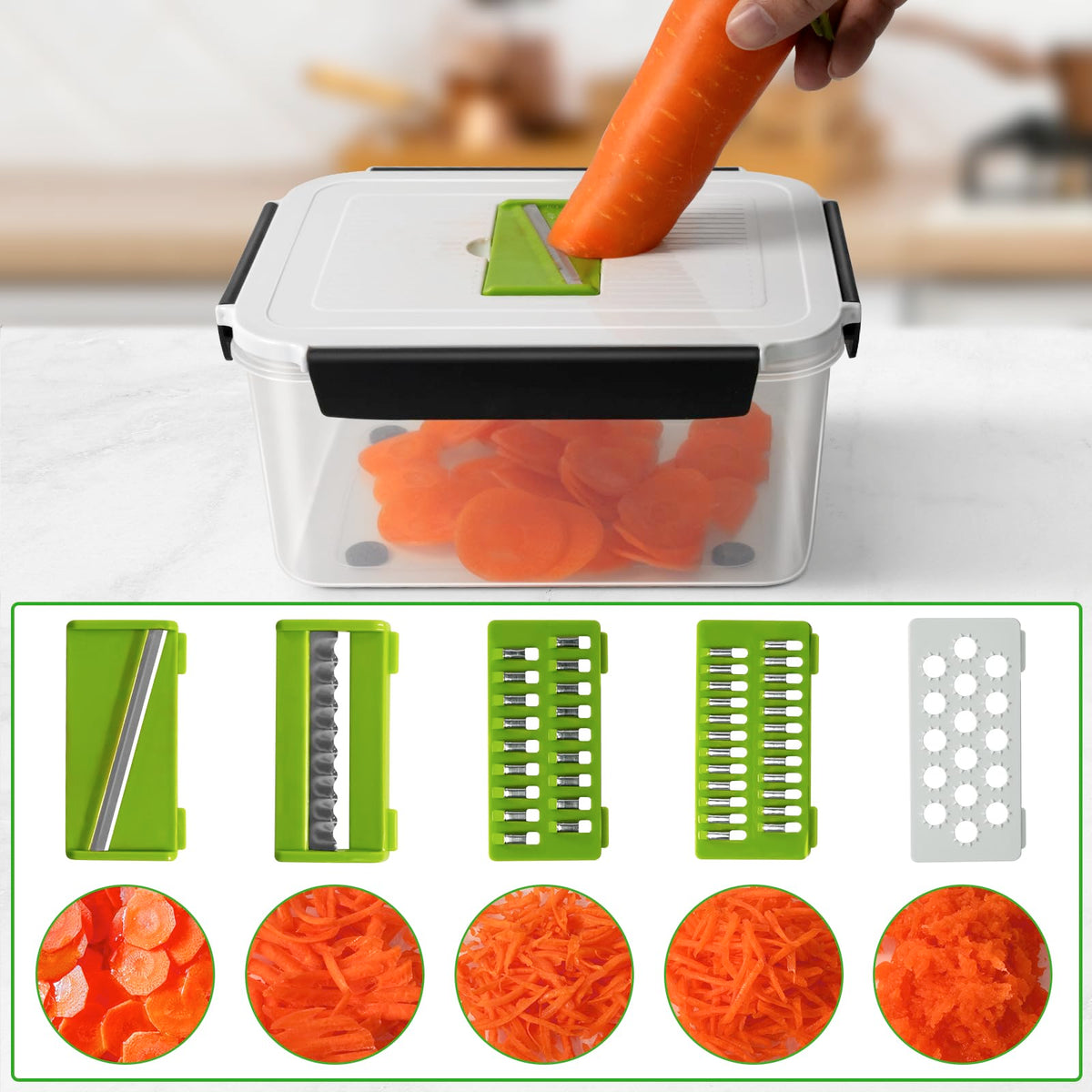 Freshmage 700ml colander-fridge container ideal for chopped produce