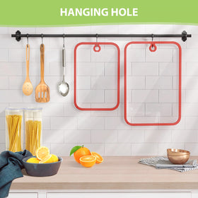 Freshmage glass cutting board styled for serving and counter display.