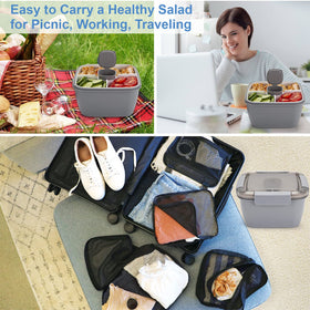 Freshmage to-go salad container for daily use in bags and backpacks.