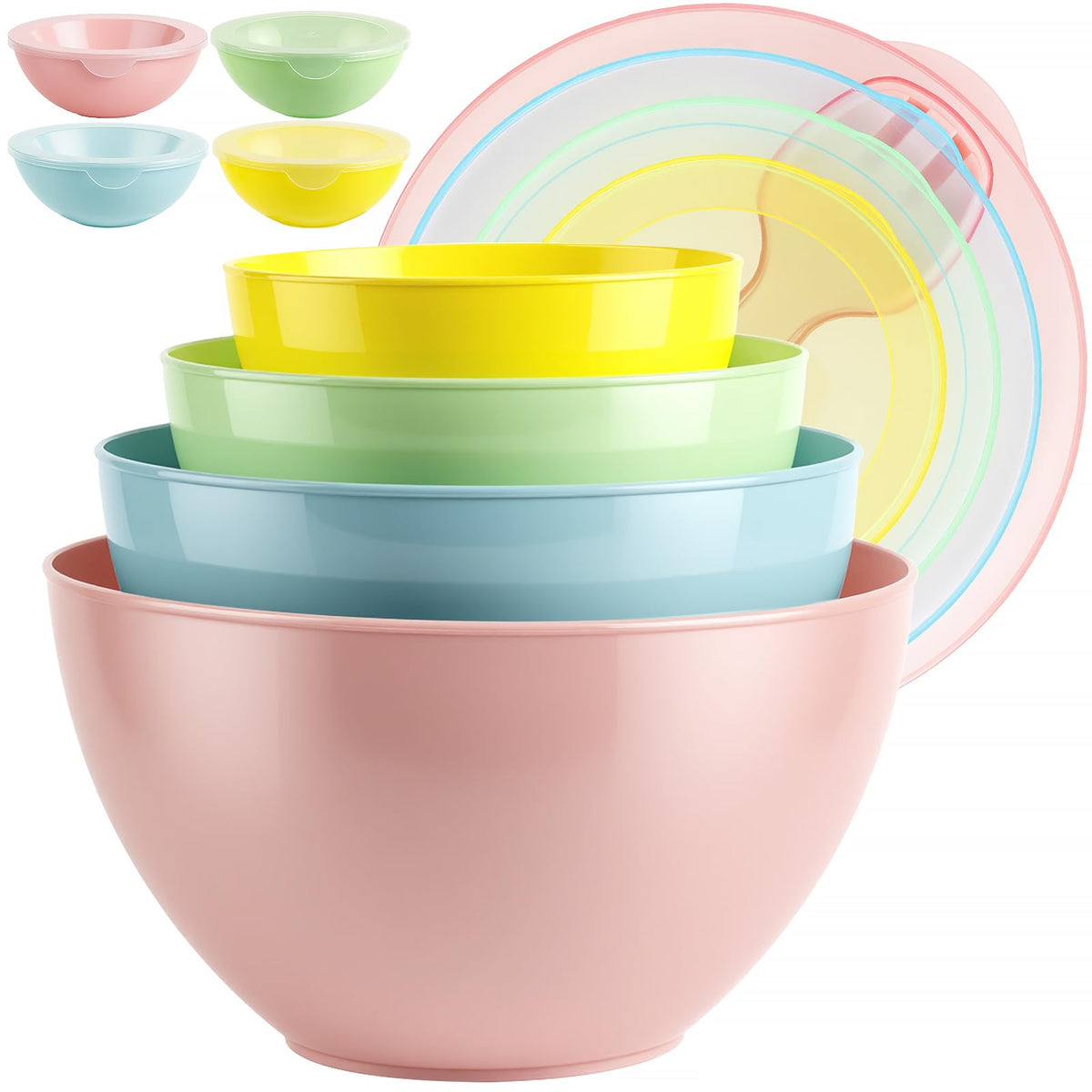 Freshmage large salad bowl with lid ready for serving and storing.
