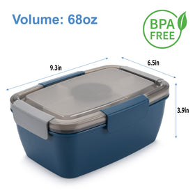 Freshmage leak-proof lid locks ensure secure transport of meals.