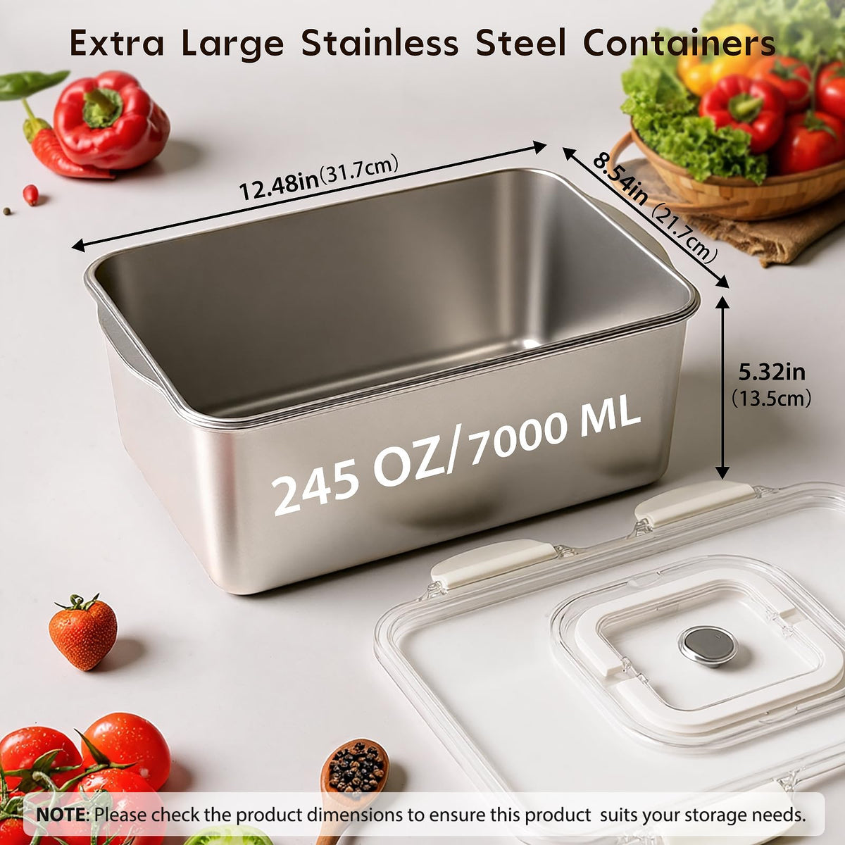Freshmage locking lid and handles showing easy transport of meals.