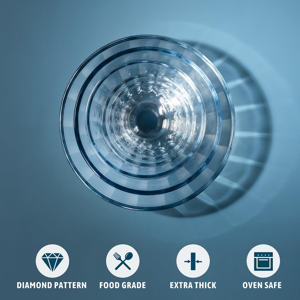 Freshmage glass bowls are oven safe for safe preheating and serving.