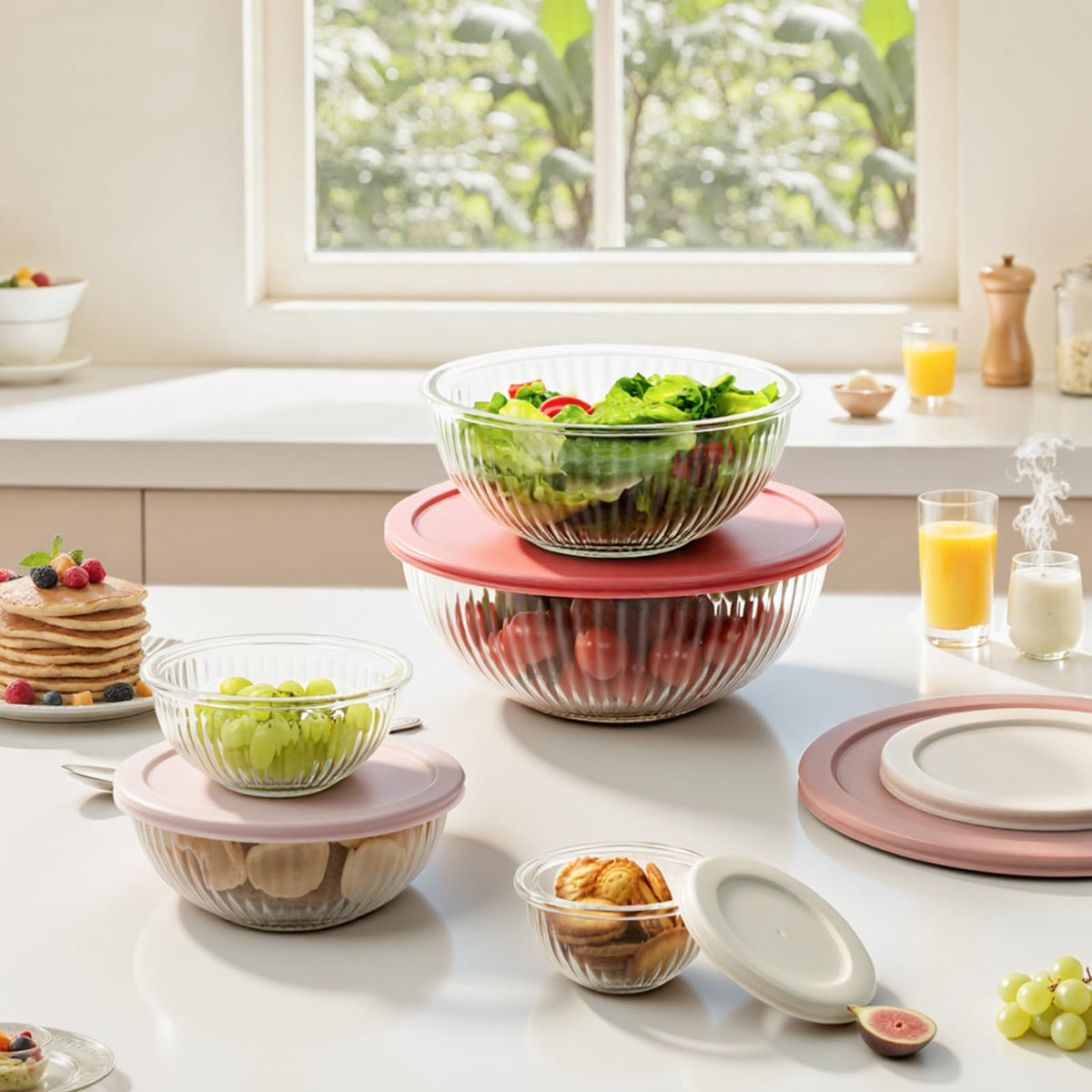 Freshmage bowls range from 0.2 to 3.7 qt for many tasks.