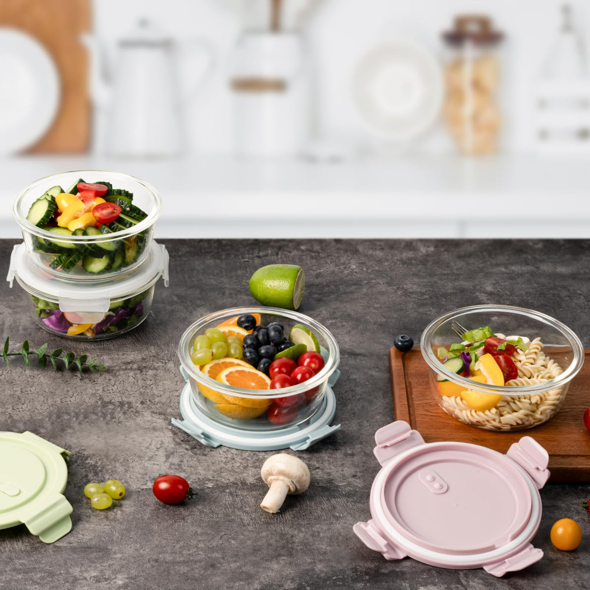 Freshmage odor and stain resistant glass keeps leftovers tasting fresh
