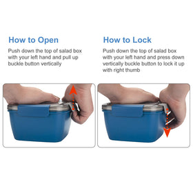 Freshmage food-grade material ensures safe, sturdy meal storage.