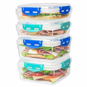Freshmage heightened sandwich container keeps tall sandwiches intact on the go