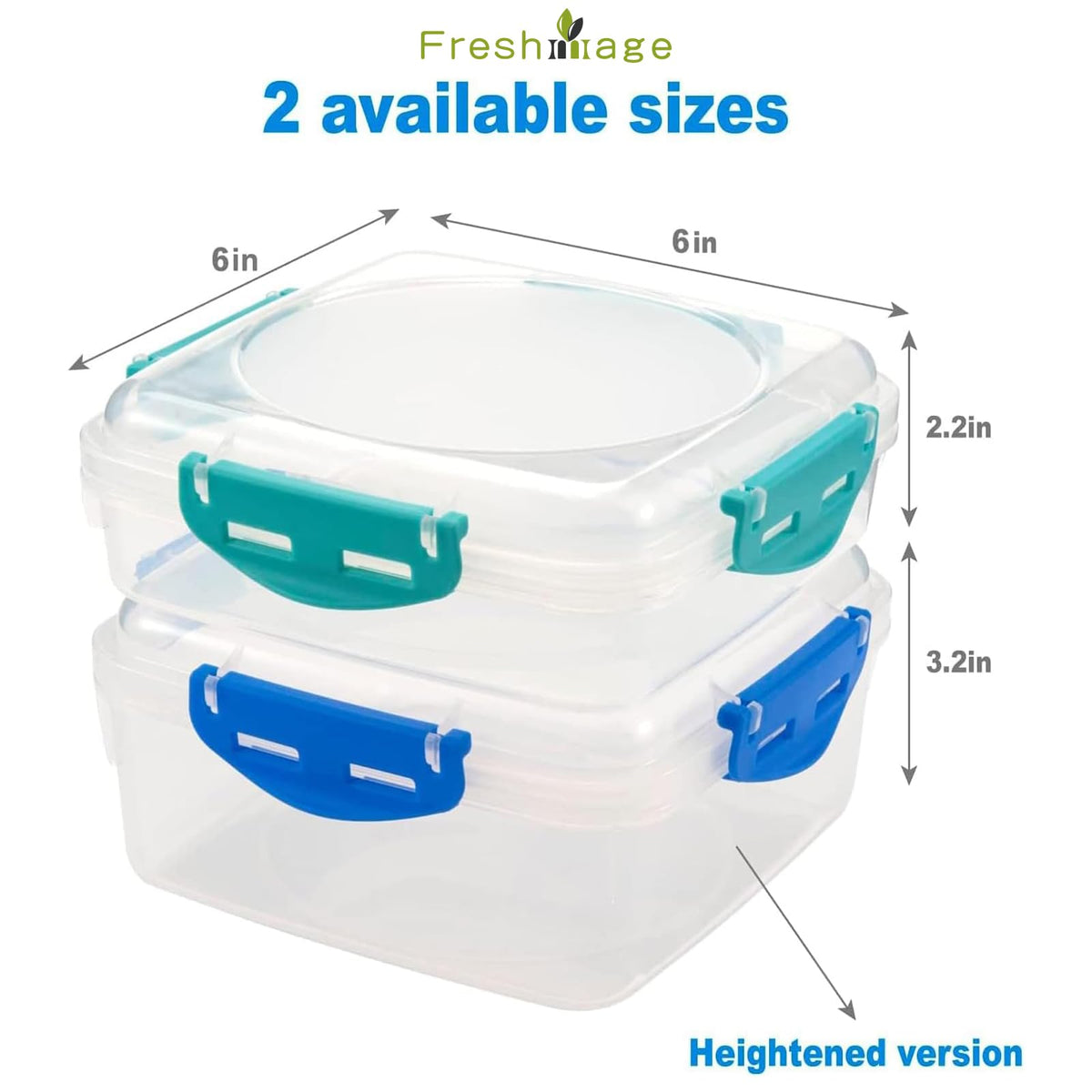Freshmage regular sandwich container protects compact lunches from squish