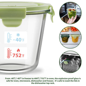 Six-pack Freshmage containers help organize meals in your cabinets.