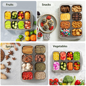 Freshmage Snackle Box serves as a stylish party centerpiece for casual gatherings.