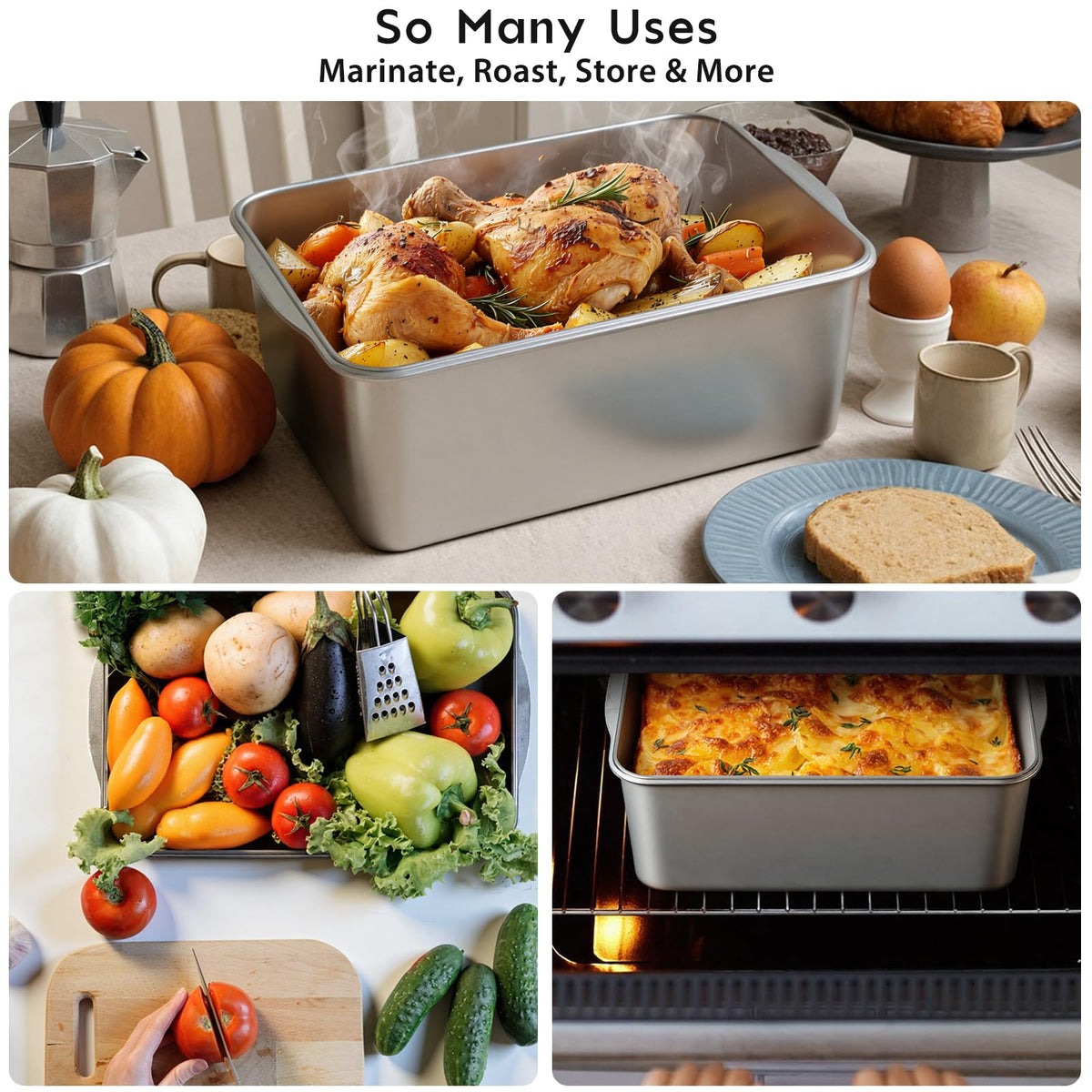 Freshmage snap-lock lid design seals quickly and keeps contents organized.