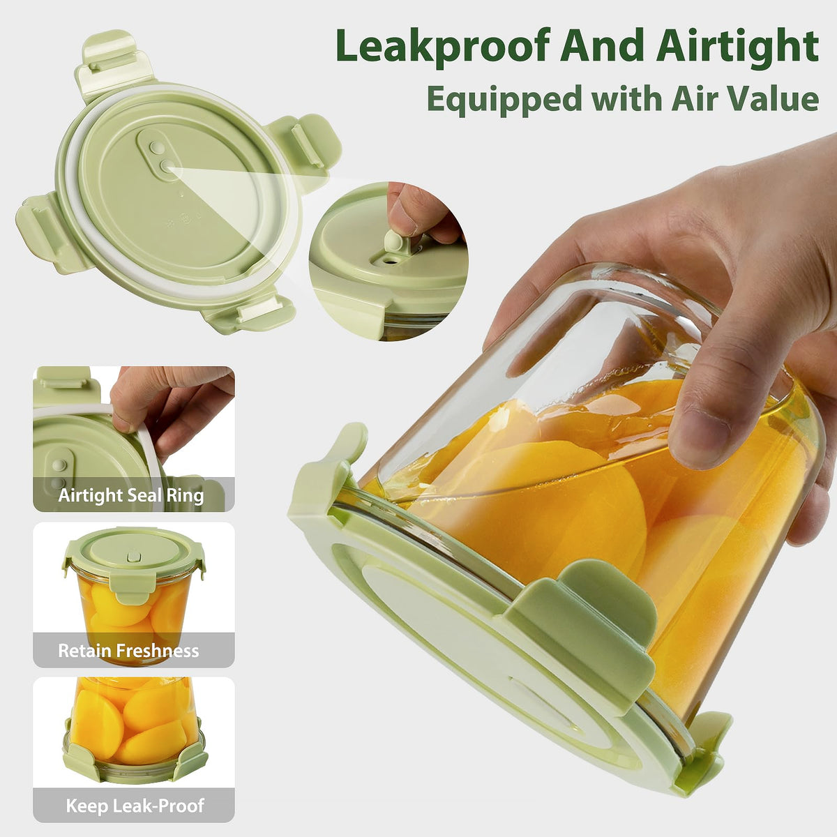 Freshmage 3-cup soup container ready for soups and salads.