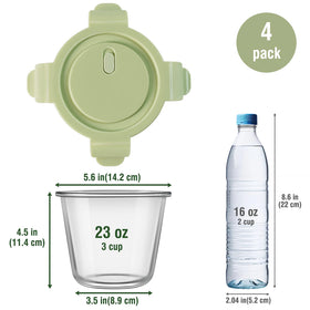 Freshmage glass withstands extreme temperatures from freezer to oven safely.