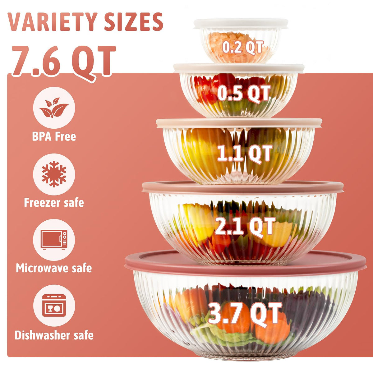 Freshmage thick glass close-up highlights durable, heat-resistant bowls.