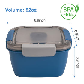 Freshmage three-compartment bowls separate salad, fruits, and toppings for customizable meals.