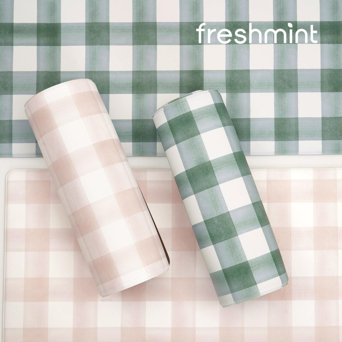 FRESHMINT anti-slip backing reduces slips on smooth floors.