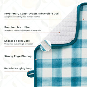 FreshMint fruit-pattern drying mat enhances kitchen decor and keeps counters dry