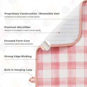 FRESHMINT fruit-pattern dish mat brightens counters while drying.