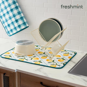 FreshMint reversible grid dish mat lets you switch styles instantly