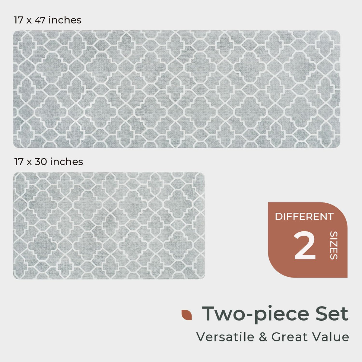 FreshMint dual-size mats adapt to different kitchen layouts