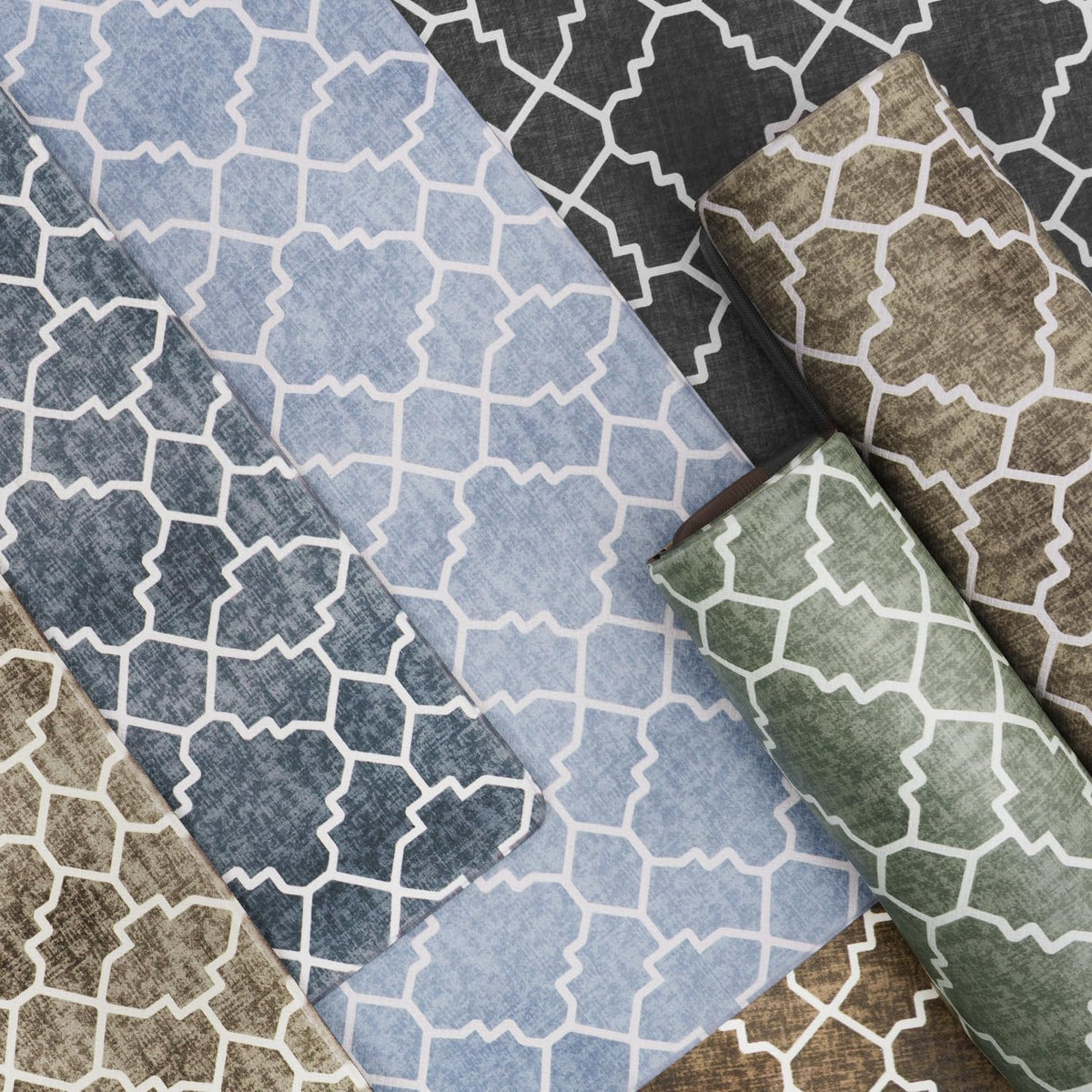 FreshMint stone-gray mat decor adds a modern touch
