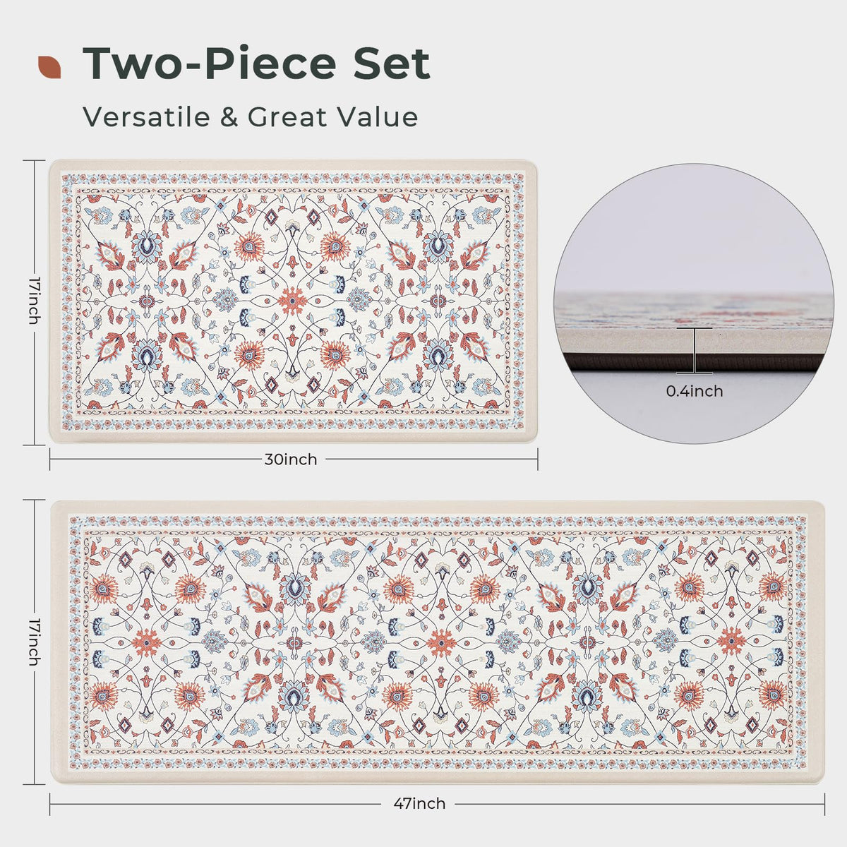 FreshMint two-piece set layout shows versatile placement in small or large kitchens.