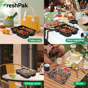 Freshpak dishwasher-safe bases support 10+ reuses.