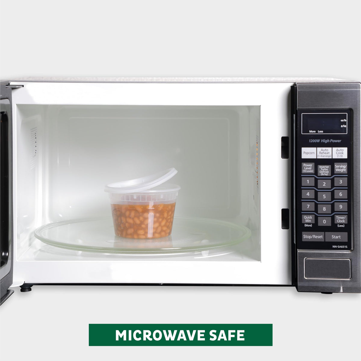 Freshware 16 oz container ideal for dressings and snacks, leak-resistant.