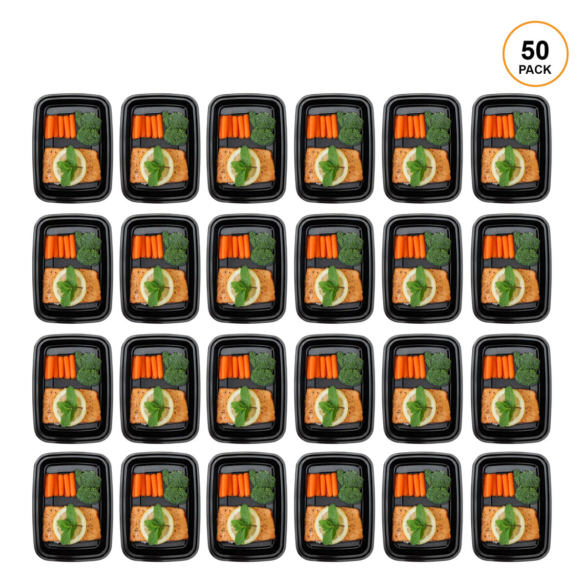 Freshware 28oz portion-controlled container ideal for easy lunches.